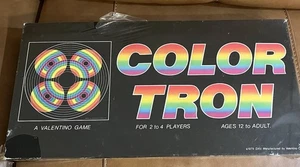 Vintage Color Tron Brettspiel 1979 Valentino Corp neu versiegelt Retro Regenbogen-Design  - Bild 1 von 3