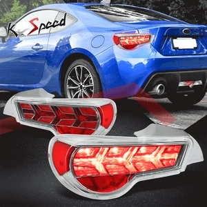 (LED SEQUENTIAL SIGNAL) Red Lens Tail Light Brake Lamp for 13-19 FRS Toyota 86 - Bild 1 von 6