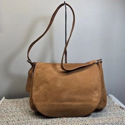 Bolso Bandolera Mensajero Eddie Bauer Cuero Marrón Grande Viaje Trabajo Escuela Foto 1 de 4