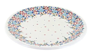 Plato de cena Tara de cerámica polaca rosa azul - Imagen 1 de 1