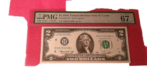 1976 $2 Federal Reserve *STAR* NOTE PMG SUPERB GEM 67 EPQ-ONLY 3 FINER - Picture 1 of 2