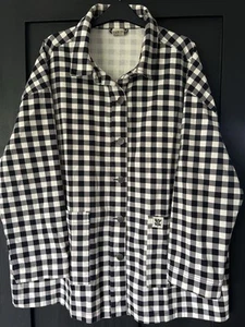Lucy & Yak Gingham-Lou Olly Yaket Jacket 100% Organic Cotton Twill XL UK 18-22 - Picture 1 of 12