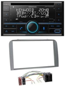 Kenwood CD 2DIN DAB USB MP3 Bluetooth Autoradio für Alfa Romeo 147 GT 00-10 silb - Bild 1 von 7