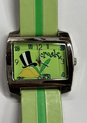 Reloj Vintage Michigan J Frog 'Croak' Dibujos Animados Warner Bros Funciona Batería Nueva Foto 1 de 4