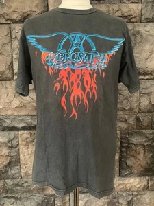 T-shirt Aerosmith nera tutte le taglie S-5XL regalo per tifosi HM19 - Foto 1 di 3