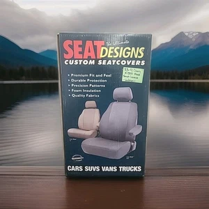 Charcoal Gray Seat Designs Custom Seat Covers Plush Velour 83-91 Chevy K1500 - Picture 1 of 7