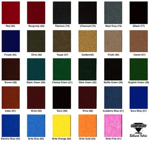 10' Championship Mercury Ultra 3045 Unbacked Pool Table Felt Cloth - Black - Picture 1 of 1
