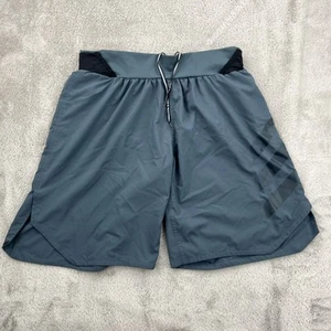 Adidas Running Shorts Mens Large Blue Primeblue Parley Terrex 9 Inch Trail Gym - Picture 1 of 21