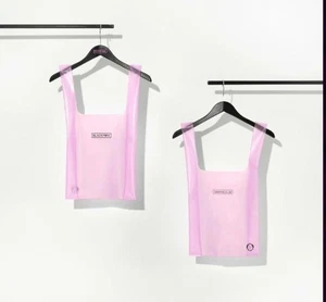 BLACKPINK WORLD TOUR FECHA LÍMITE EN JAPÓN TIENDA POP-UP BIENES Bolso Transparente LOGO Rosa - Imagen 1 de 3