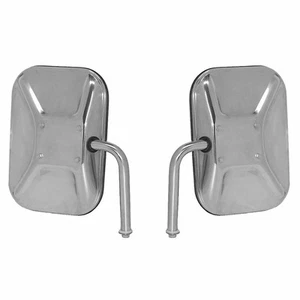 Low Mount SS Swing Away Mirror Heads 73-91 Chevy GMC Ford Pickup van PAIR - Picture 1 of 1