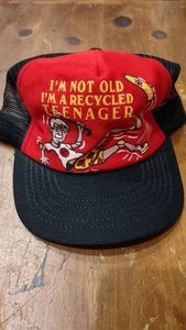 Vintage 80s Trucker Mesh Hat Made In USA - Picture 1 of 12