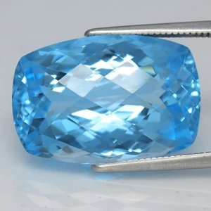 💎 17.98ct 19x13mm VS Cushion Natural Blue Topaz - Brazil Gemstone - Bild 1 von 4
