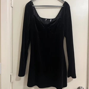 Damen Samt Y2K Babydoll Kleid Größe 12 Whimsigoth Fee Grunge skurril Urlaub - Bild 1 von 10