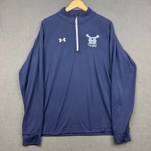 Under Armour 1/4 Zip Pullover Men's Size L Gray Long Sleeve Lacrosse Tides - Picture 1 of 12