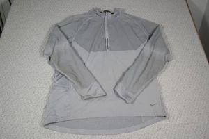 Nike Dri-FIT Pullover Herren Large grau Laufen halber Reißverschluss Langarm Oberteil sportlich - Bild 1 von 7