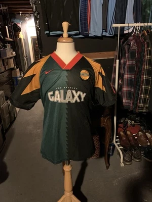 Camiseta de fútbol local vintage de los 90 Nike LA Galaxy MLS camiseta inaugural para hombre GRANDE Foto 1 de 4
