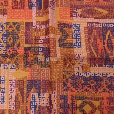 De Colección "Dillon" Rosa, Naranja, Azul Abstracto Geométrico Tapicería Tela Muestra Foto 1 de 4