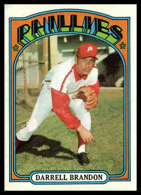 1972 Topps #283 Darrell Brandon Philadelphia Phillies Baseball Card - Image 1 of 2