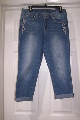 Cold Bleu Women's 10 Blue Jeans Denim Andrea Embellished Bling 10/29 - Image 1 of 3