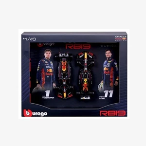 F1 Red Bull Max Verstappen Sergio Perez RB19 Diecast Twin Car Model Gift Box Set - Picture 1 of 17