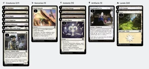 PAUPER - Mono Blanco Aggro - Mazo de 60 Cartas Nivel Superior - Meta - ¡Vaya ancho! - Imagen 1 de 1