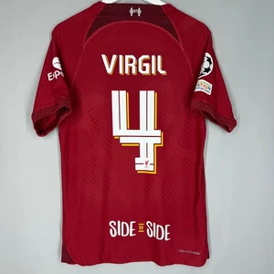 LIVERPOOL 2022 2023 HOME SHIRT JERSEY PLAYER ISSUE NIKE DJ7647-609 sz S 4 VIRGIL - Picture 1 of 12