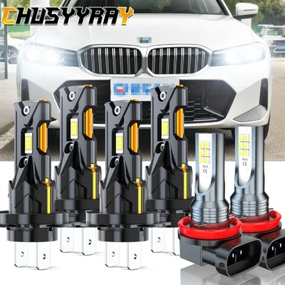 6x bombillas faros LED luces altas/bajas + luces antiniebla 6000 k para BMW 328i 2007-2016 Foto 1 de 4
