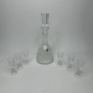 Waterford Kinsale Karaffe mit 6 Cordial Glas Set - TOP - Bild 1 von 8