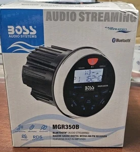 BOSS Audio Systems MGR350B Bluetooth habilitado en tablero medidor marino receptor AM/FM - Imagen 1 de 3