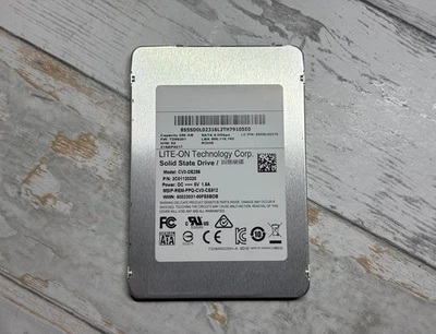 Genuine Lite-On CV3-DE256 256GB 2.5" SATA III SSD MLC 5mm Ultra-Thin OEM Used - Image 1 of 4