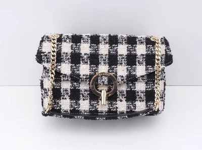 Sandro Paris Women's Shoulder Bag Check Wool Blend SFASA01125 RRP: 275 Eur - Image 1 of 4
