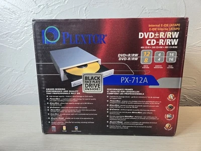 NEW Plextor PX-712A DVD+R/RW CD-R/RW  Drive - Image 1 of 4