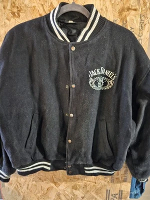 VANTAGE - Chaqueta Ligera Jack Daniels Nº 7 Para Hombre Cremallera Completa - Negra - Talla Med Foto 1 de 4