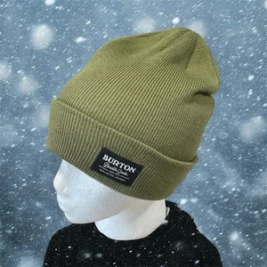 Burton Kactusbunch Tall Beanie robuste Ware Unisex Winter Strick olivgrün - Bild 1 von 6
