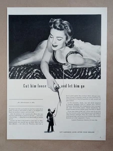 1940s LISTERINE Mouthwash Mundgeruch Cut Him Loose Modern Vintage Poster Print Ad - Bild 1 von 1