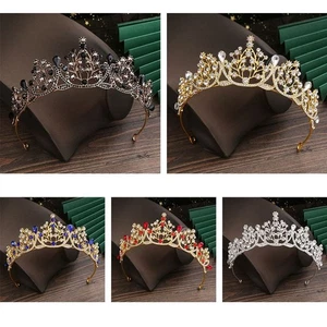 Princess Crystal Tiaras Rhinestone Hair Hoop Hair Comb Bridal Hair Accessories - Picture 1 of 16