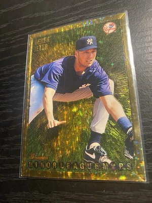 Bowman Derek Jeter 1995 lámina de oro ligas menores MVPS #229 Yankees Foto 1 de 4