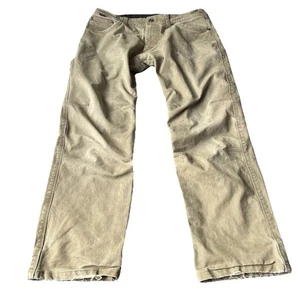 Kuhl Men’s Ryder Vtg Patina Dye Sz 33/30 Straight Leg Distressed Beige Work Wear - Picture 1 of 24