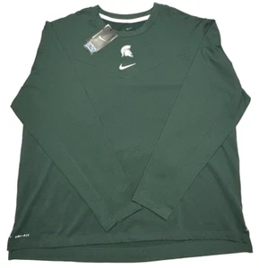 Nike Dry-Fit Michigan State Spartans MSU Mens 2XL Basketball Shooting Jersey - Picture 1 of 6