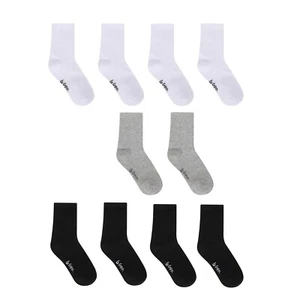 Lee Cooper Kids Back to School Qrtr Sock 10pk Junior Quarter Socks - Picture 1 of 14