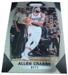 2017 Panini Silver Prizm #143 Allen Crabbe Brooklyn Nets Basketball Card (J0 - Picture 1 of 2