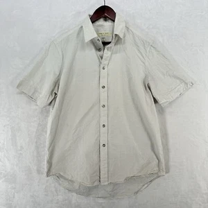 Rag & Bone Shirt Mens Medium White Striped Button Up Lightweight Preppy Designer - Picture 1 of 13