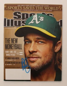 Brad Pitt Signed Autograph Sports Illustrated Magazine Moneyball w/ JSA COA - Picture 1 of 2