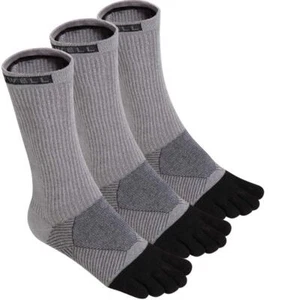 Toe Socks Cotton Athletic Running Five Finger Socks 3 PairsSize 7-11 - Picture 1 of 6