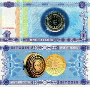 BITCOIN - 1 bitcoin 2021 - Test Note FDS UNC - Imagen 1 de 1