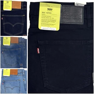 LEVIS 502 MENS TAPERED STRETCH DENIM JEANS DARK MID & LIGHT BLUE NEW - Picture 1 of 36