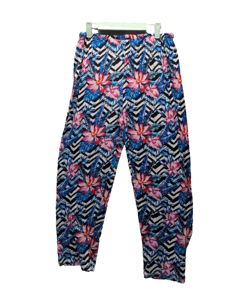 BOBBIE BROOKS Size L(12-14) Women Sleepwear Legging Floral Multicolor  - Image 1 of 4