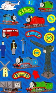 **VINTAGE**  Maxi THOMAS & FRIENDS TRAIN ENGINE Sandylion Stickers ~ 1 sheet - Picture 1 of 1
