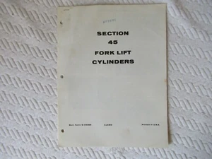 1972 Case forklift cylinders assembly installation service instruction manual - Picture 1 of 10