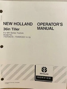 Cultivador New Holland 36 para MY Series 715704016 T04MK0001 y más manual del operador - Imagen 1 de 1